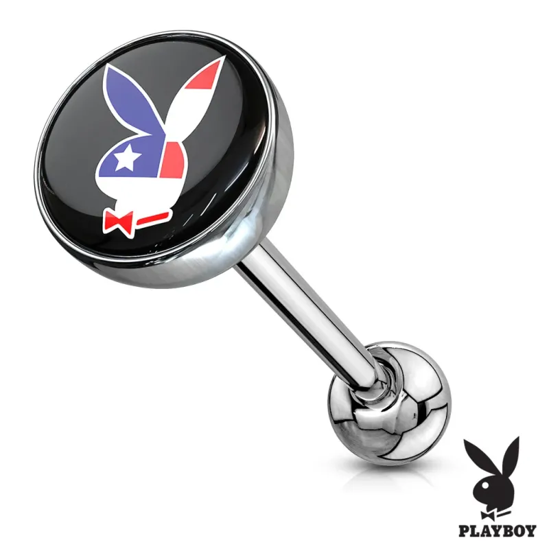 Piercing langue Playboy drapeau USA