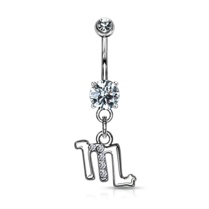 Piercing nombril signe astrologique Scorpion