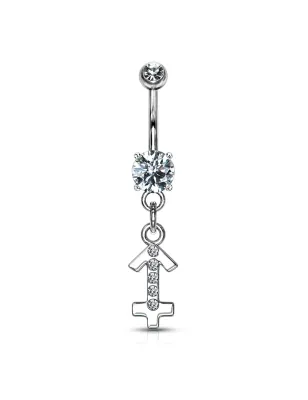 Piercing nombril signe astrologique Saggitaire