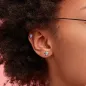 Piercing oreille hélix fleur opalite blanche