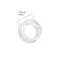 Piercing tunnel oreille pierre quartz nuageux