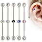 Piercing industriel oreille Strass