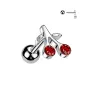 Piercing oreille cartilage cerise