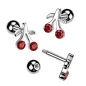 Piercing oreille cartilage cerise