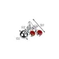 Piercing oreille cartilage cerise