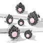 Piercing tunnel filigrane opalite rose larme