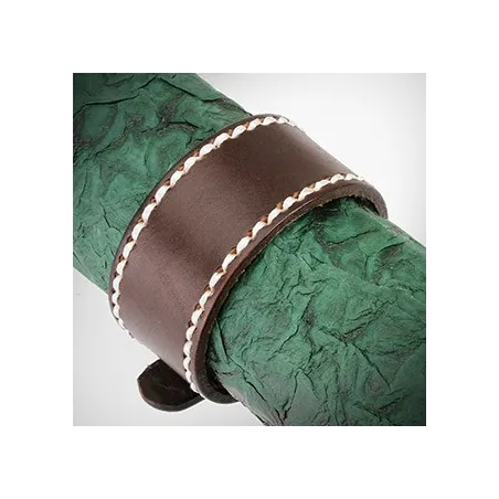 Bracelet Homme en Cuir Marron Large