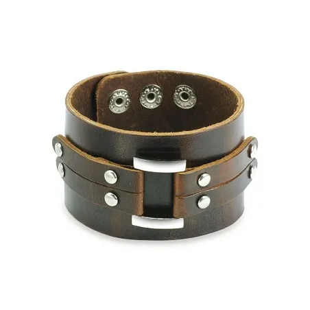 Bracelet homme cuir marron ceinture