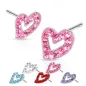 Paire boucles d'oreille coeur