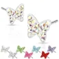 Paire boucles d'oreille papillon