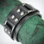 Bracelet cuir noir ceinture