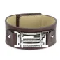 Bracelet homme cuir marron boucle