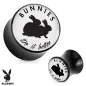 Piercing plug acrylique Playboy "Bunnies do it better"