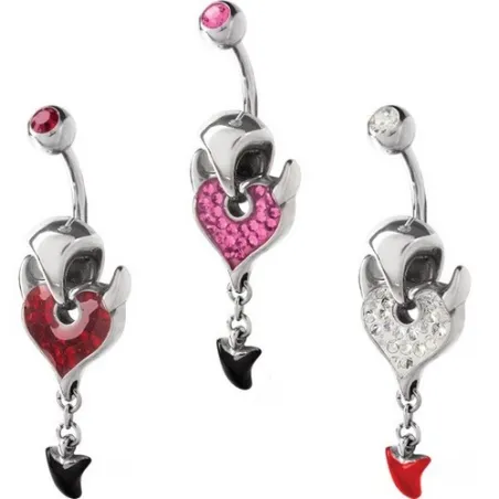 Piercing nombril Crystal Evolution Swarovski Devil Zip