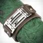 Bracelet homme cuir marron boucle