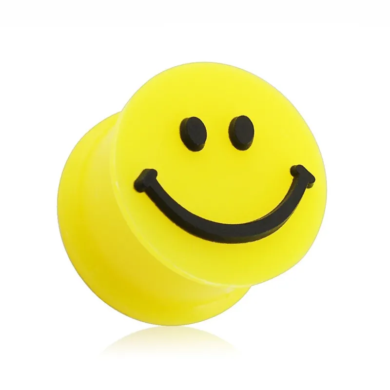 Piercing plug silicone smiley