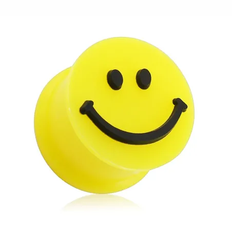 Piercing plug silicone smiley