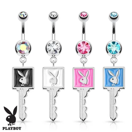 Piercing nombril Playboy clef