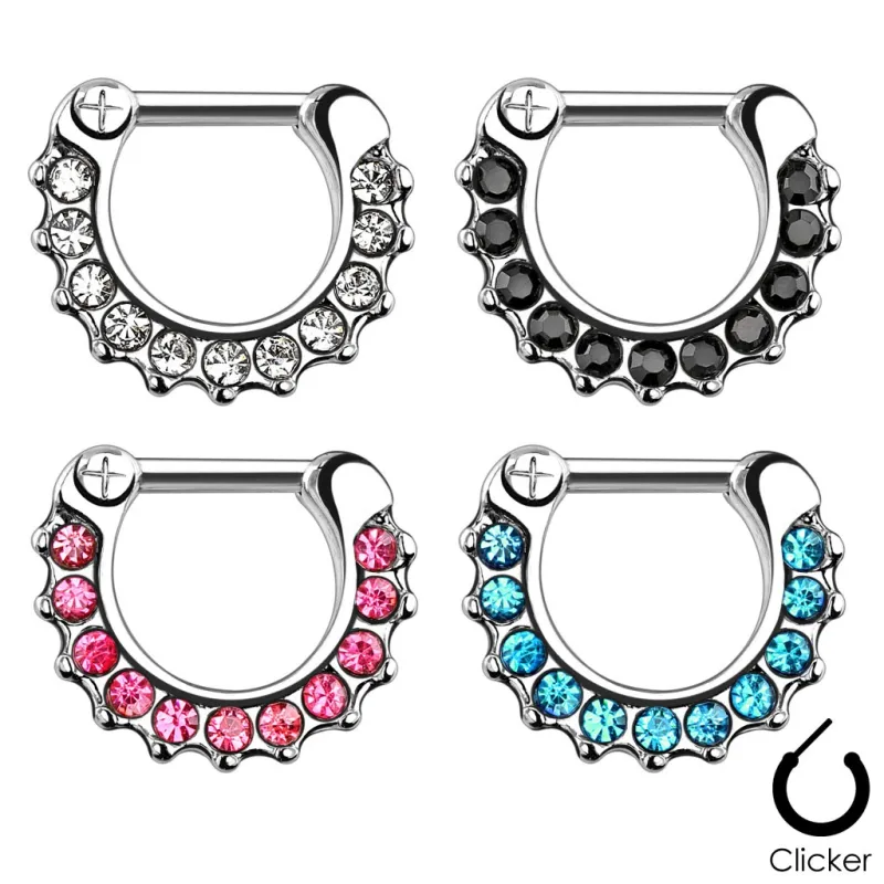 Piercing septum strass