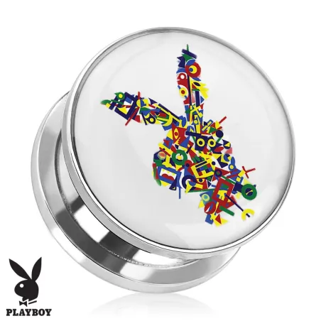 Piercing plug Playboy logo lettres