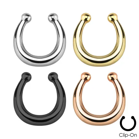 Faux piercing septum anneau