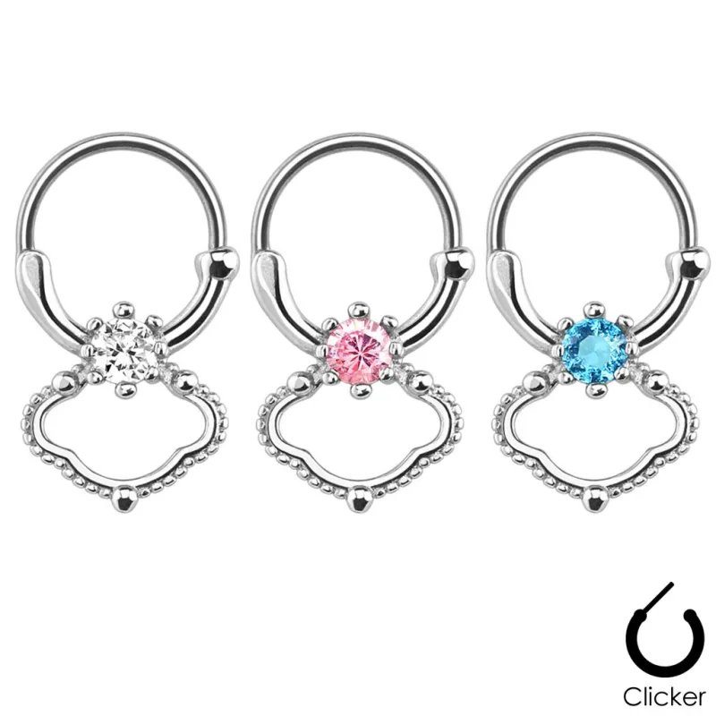 Piercing septum zircon