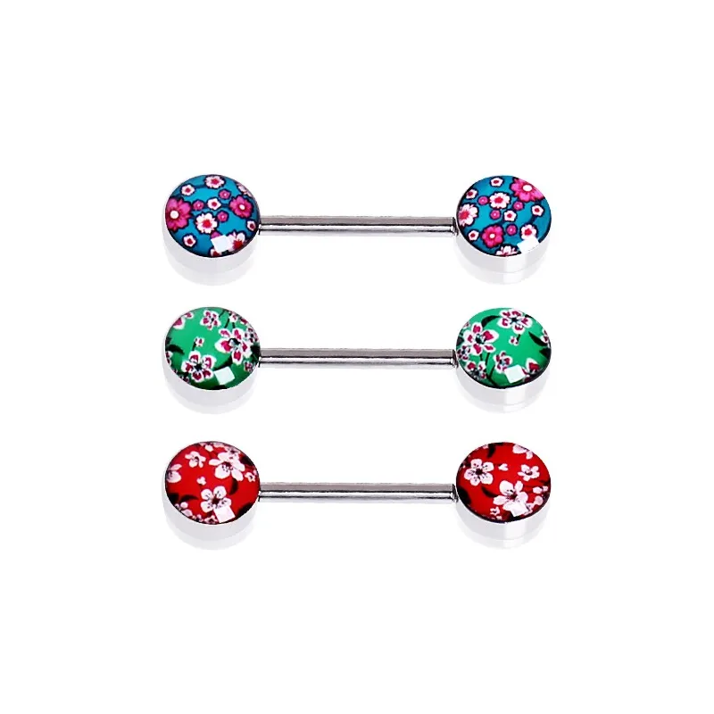 Piercing téton fleur de cerisier