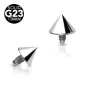 Piercing microdermal spike Titane G23