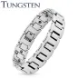 Bracelet homme tungstène large liens H