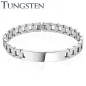 Bracelet homme tungstène plaque