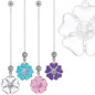 Piercing nombril de grossesse fleur cosmos