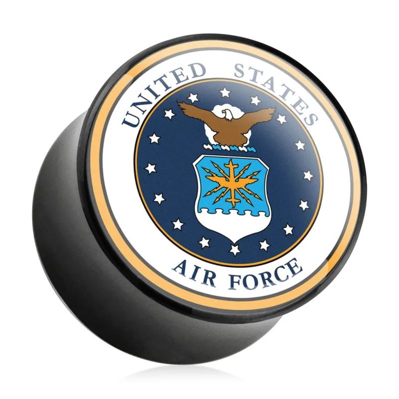 Piercing plug acrylique US Air Force