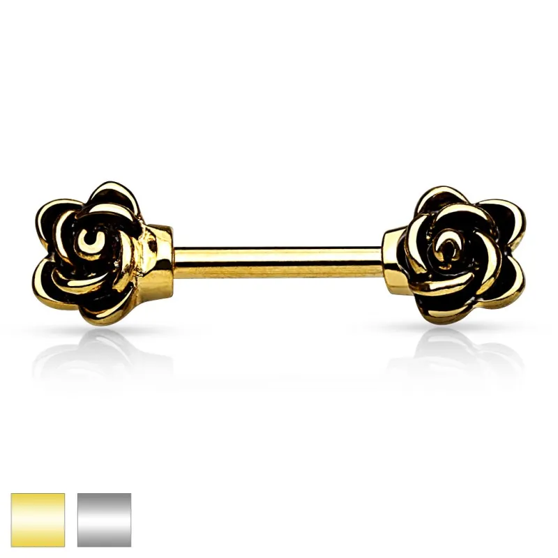 Piercing téton fleurs