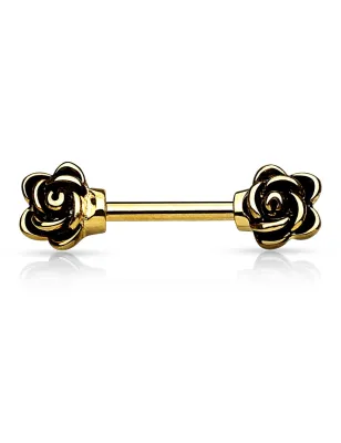 Piercing téton fleurs