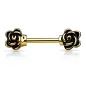 Piercing téton fleurs