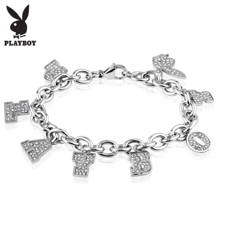 Bracelet Playboy charms strass