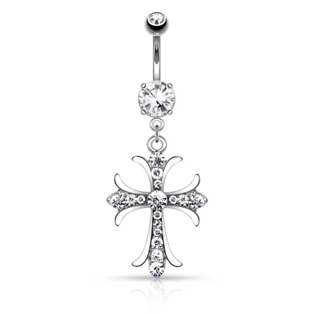 Piercing nombril croix celtique