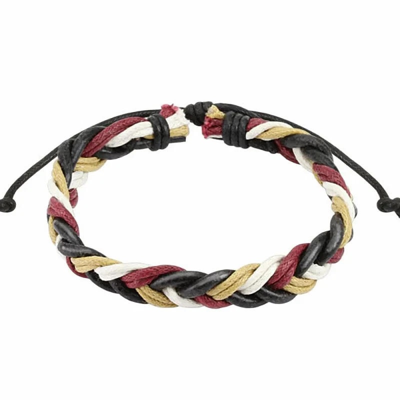 Bracelet cuir rouge homme