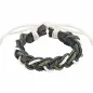 Bracelet cuir tricolore homme