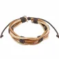 Bracelet homme cuir marron cordes