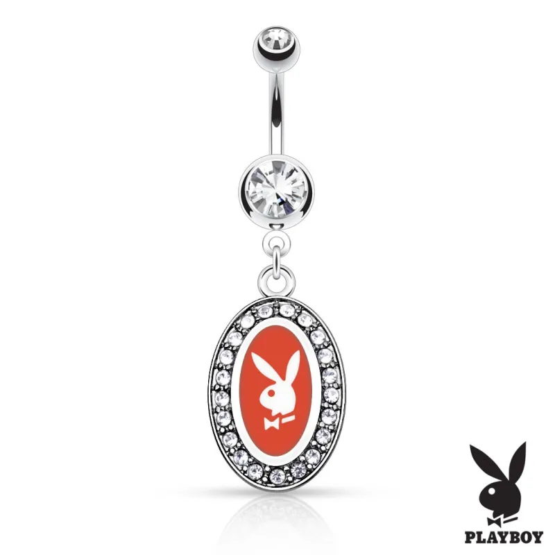 Piercing nombril Playboy médaillon