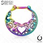 Piercing septum coeur acier chirurgical