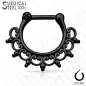 Piercing septum tribal dentelle acier chirurgical