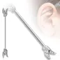 Piercing industriel oreille angel wings