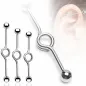 Piercing oreille Industriel "Loop" Boules