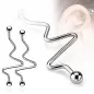 Piercing oreille Industriel ZigZag Boules