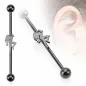 Piercing industriel oreille danseuse sexy noir