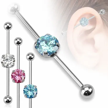 Piercing industriel pierre ronde