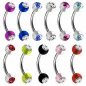 Piercing arcade acrylique strass