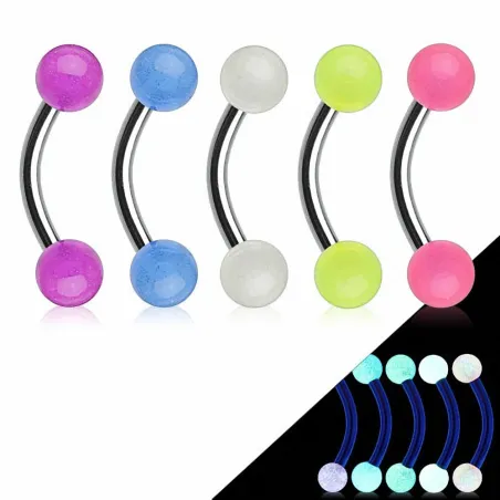 Lot de 5 piercing arcade Pastel